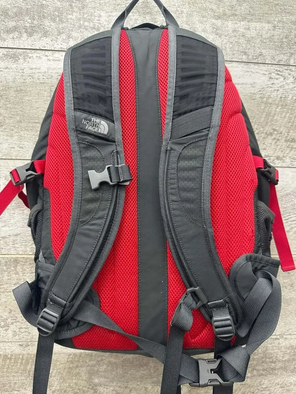 The North Face Recon Backpack Black Red Laptop Day Bag